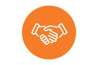 An icon of a handshake