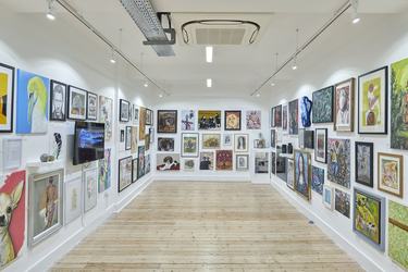 Art is displayed at Broadway Gallery at the Letchworth Open