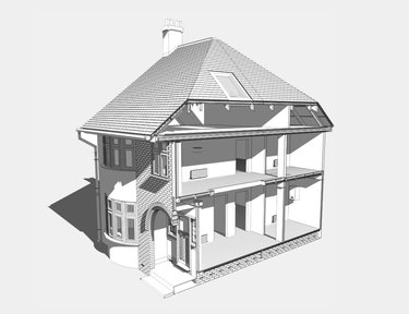 An illustration of a typical Letchworth home