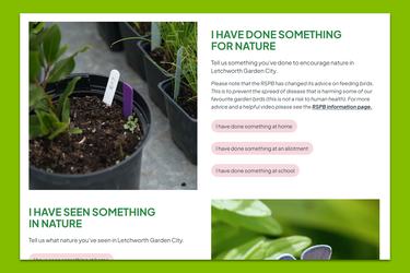 A screenshot of the Citizens Science page from Discover Letchworth