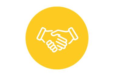 An icon of a handshake