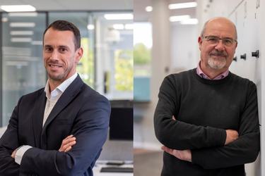 Headshots of Stuart Sapsford and Alastair Stuart