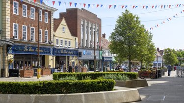 Letchworth Leys Avenue on a sunny day