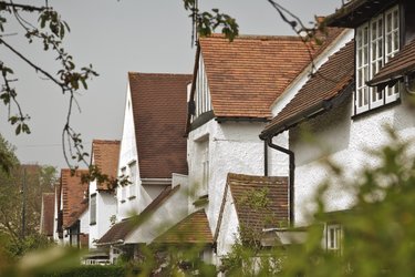 A row of houses in Letchworth