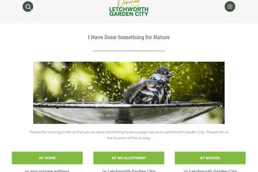 A screenshot of the Citizens Science page from Discover Letchworth