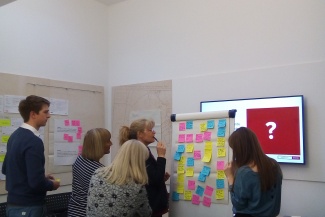 Heritage Foundation staff working in a service design workshop