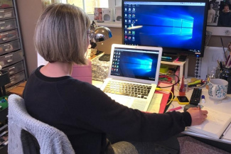 Citizens Advice Woman on Computer