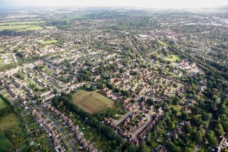 Aerial view of Letchworth