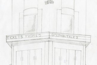 Sketch of The Broadway Cinema, by Ben Galvin