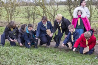 Poppy Planting on the Greenway