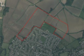 Aerial view of the Grange estate, Letchworth