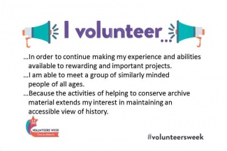 Volunteers' Week runs from 1 - 7 June