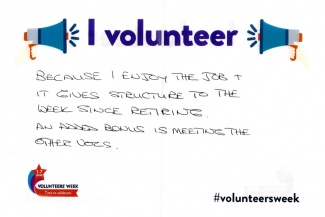 Volunteers' Week runs from 1 - 7 June