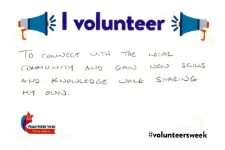 Volunteers' Week runs from 1 - 7 June