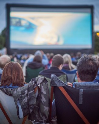 Outdoor Cinema on Broadway Gardens, Letchworth