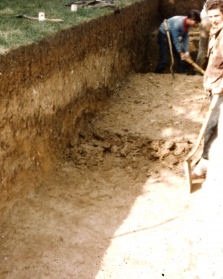 A dig close to the site in 1961