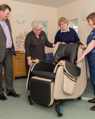A new chair at Garden House Hospice Care 