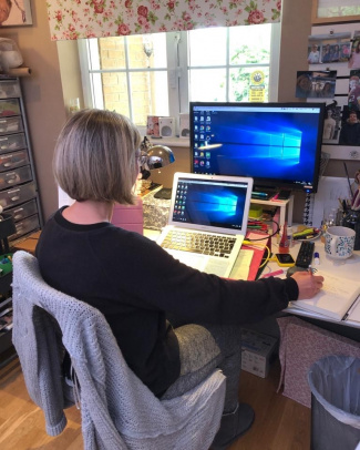 Citizens Advice Woman on Computer